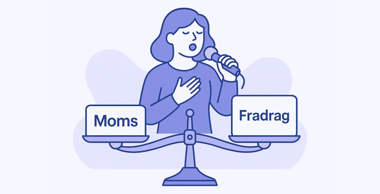 Grafik der viser moms og fradrag for sangundervisning i 2026